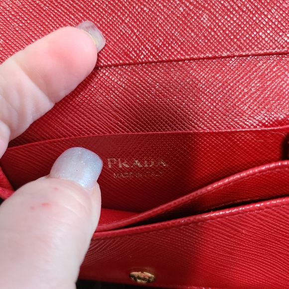 Prada Fiocco Saffiano Card Wallet - Picture 3 of 12